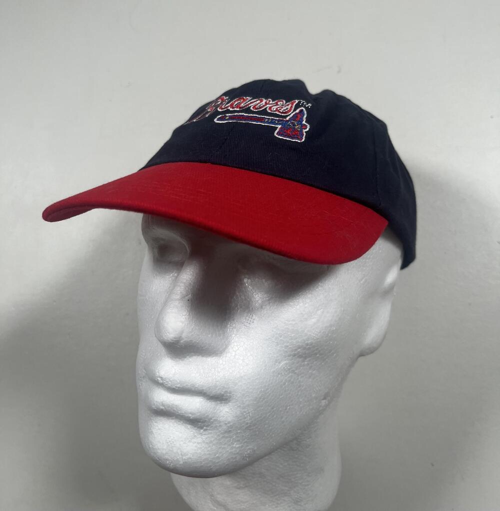 Atlanta Braves Hat Cap Strap Back Mens One Size Blue Red MLB Baseball Chevrolet